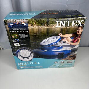 New Intex Mega Chill Swimming Pool Inflatable Floating Beverage Cooler Holder